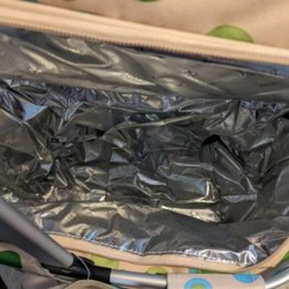 Keep Your Drinks and Snacks Cool in this Summer Days Aluminum Framed Picnic Cool - Picture 2 of 3